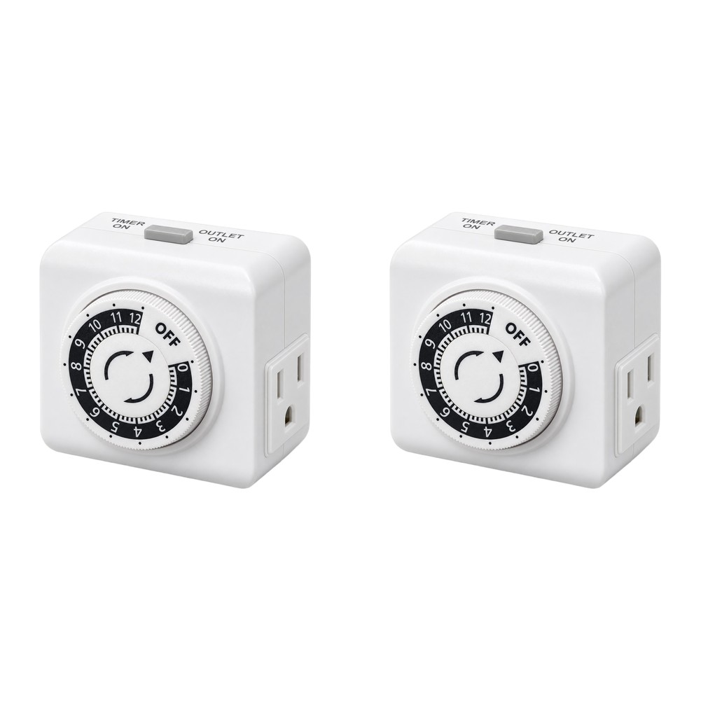 2 Pack 24 Hour Indoor Mechanic - đánh giá và giá Timer Dual Outlet